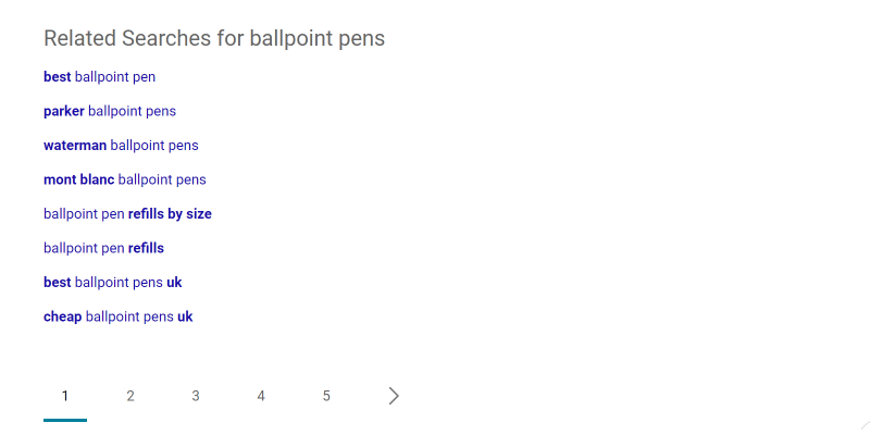 Bing related searches